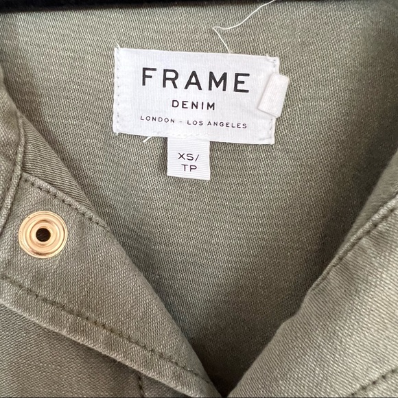 NWOT Frame Denim Army Service Shortall Romper - Picture 9 of 10